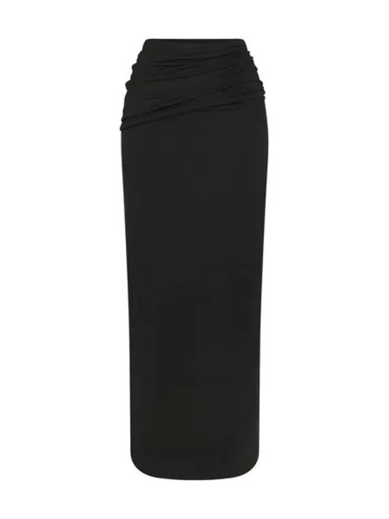 SKIMS Dresses & Skirts - NEW SKIMS CLOUD FOLDOVER LONG SKIRT IN ONYX XS